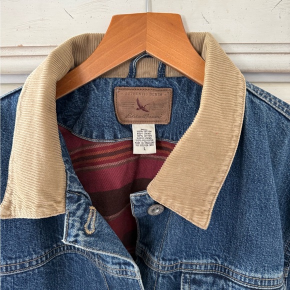 Eddie Bauer Vintage Denim Barn Chore Jacket - Picture 3 of 3